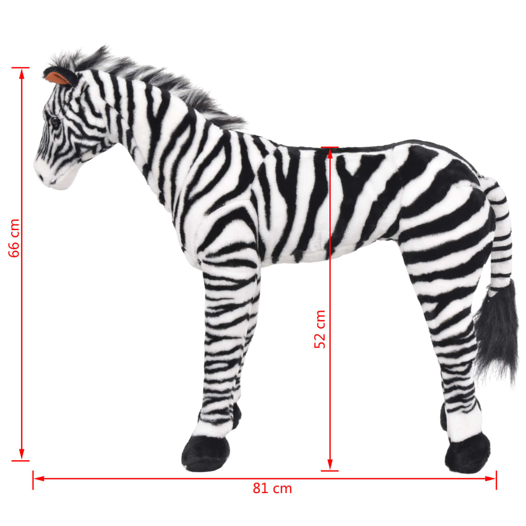 XXL stående zebra