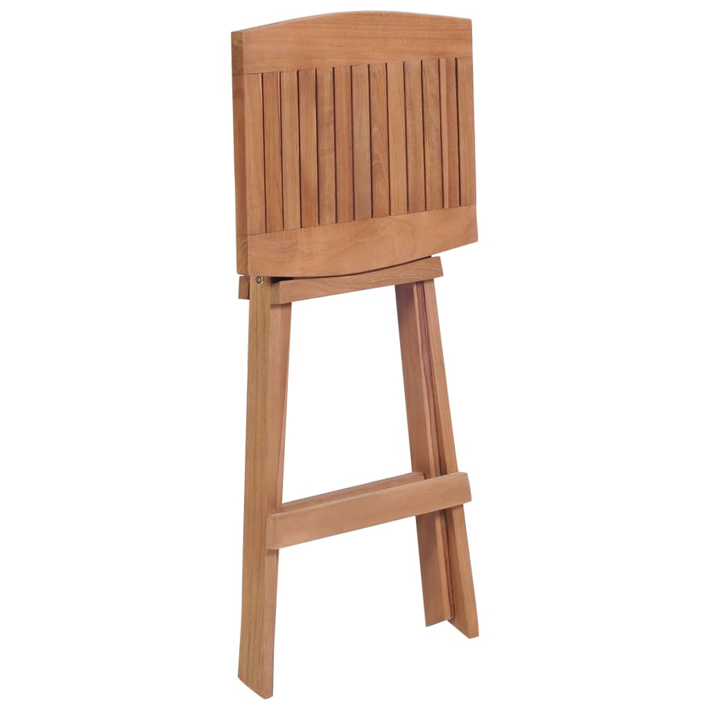 Foldbare barkrakker 4 stk heltre teak