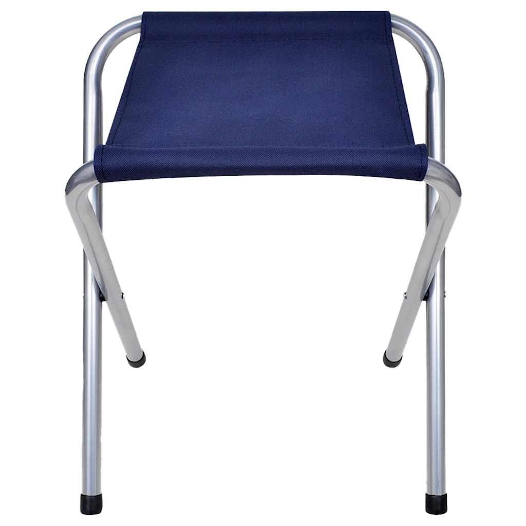 Sammenleggbart campingbord med 4 krakker aluminium 120x60 cm