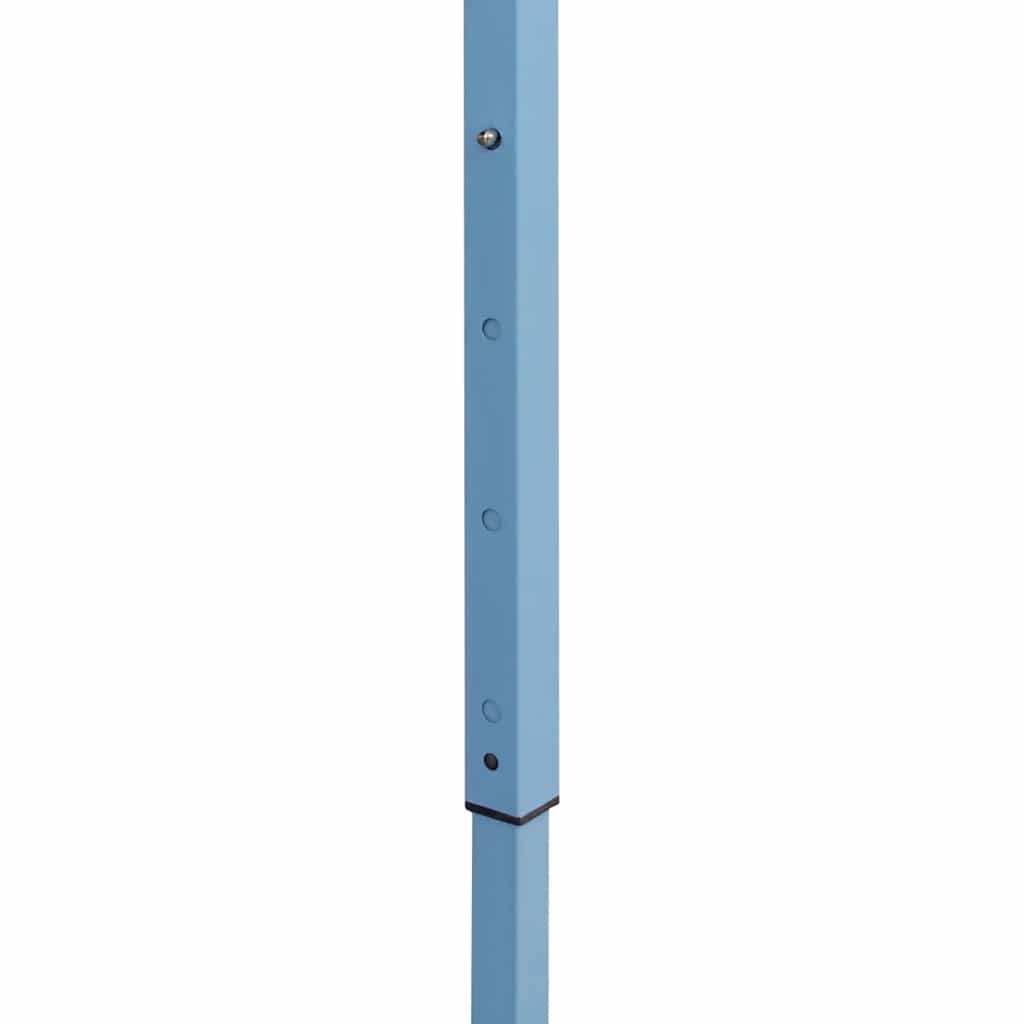 Sammenleggbart festtelt 4 sidevegger 280x410x315 cm stål hvit