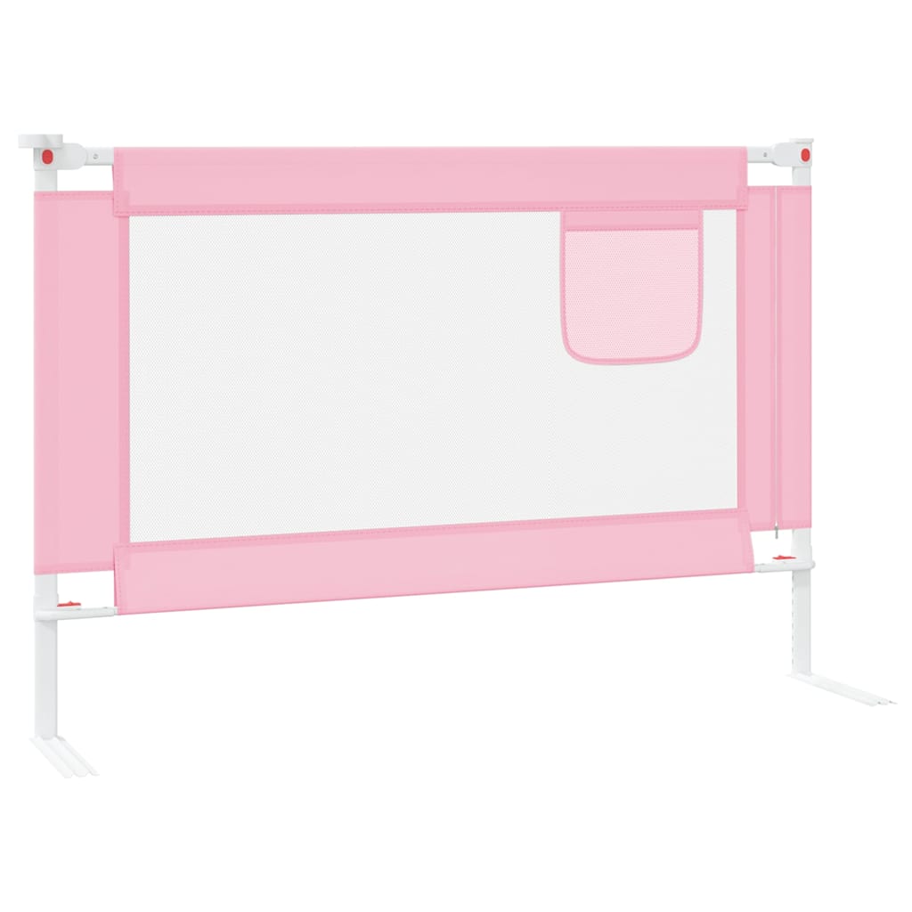 Sengehest småbarn rosa 100x25 cm stoff