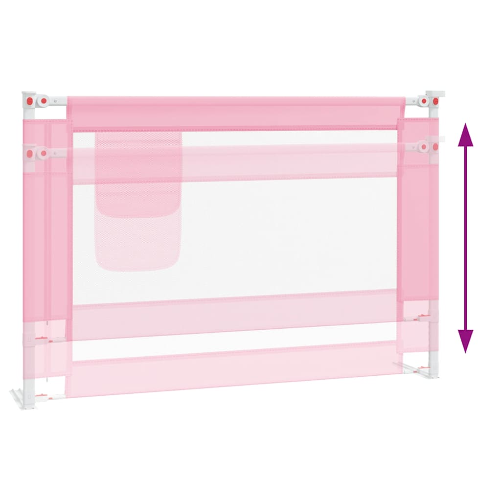 Sengehest småbarn rosa 100x25 cm stoff