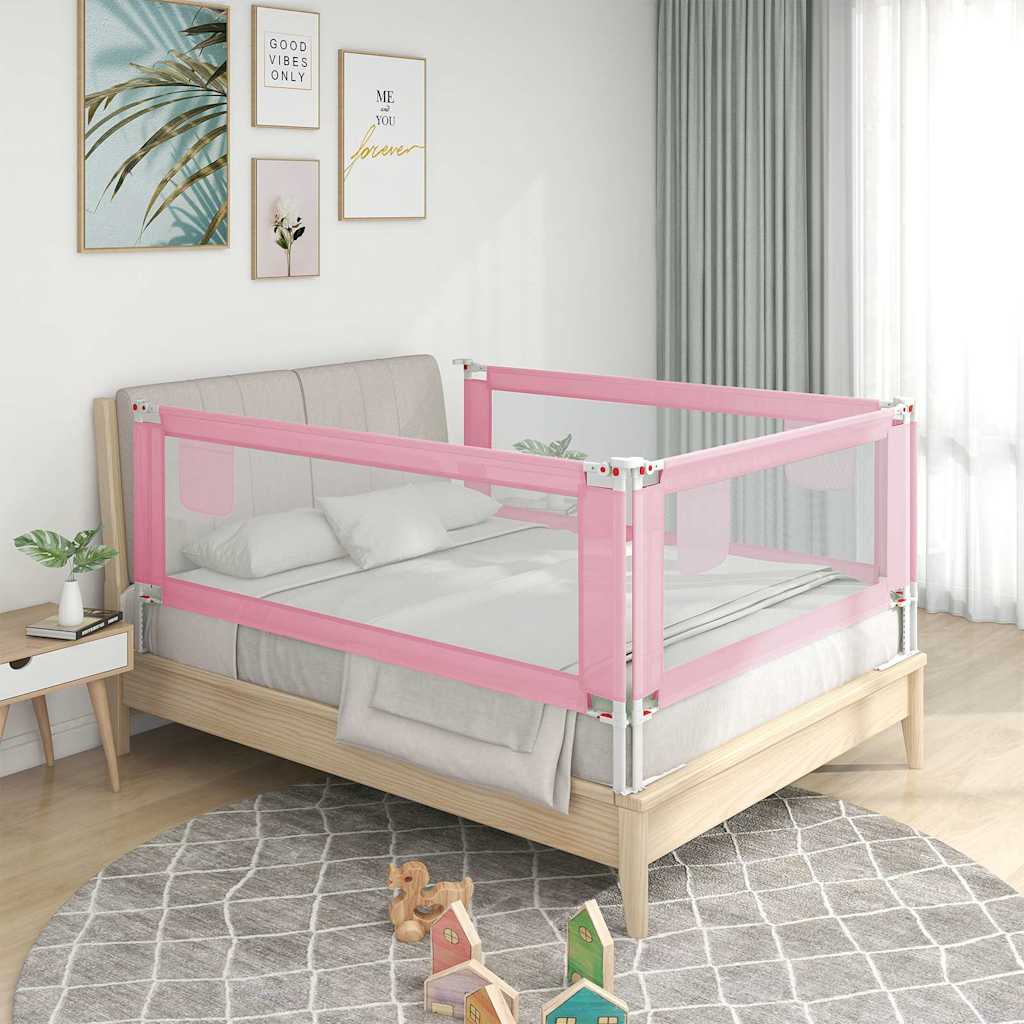 Sengehest småbarn rosa 100x25 cm stoff
