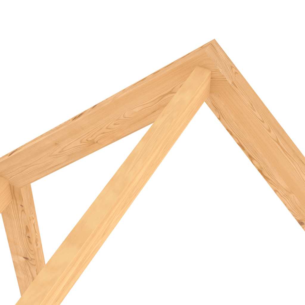 Sengeramme for barn med skuff heltre furu 80x160 cm