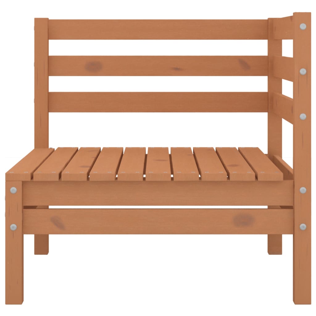 2-seters hagesofa honningbrun heltre furu - 63,5 x 63,5 x 62,5 cm
