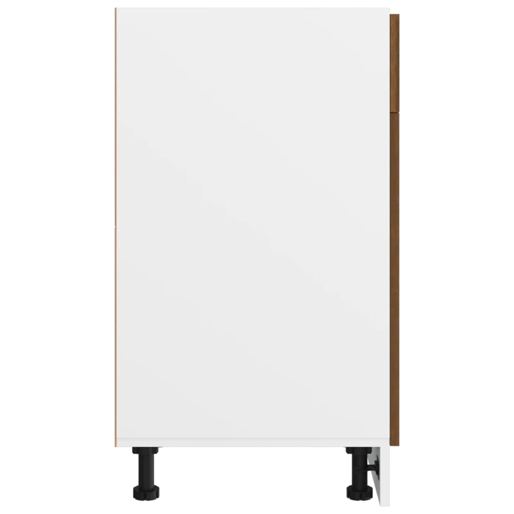 Underskap med skuff Lyon brun eik 40x46x81,5 cm konstruert tre