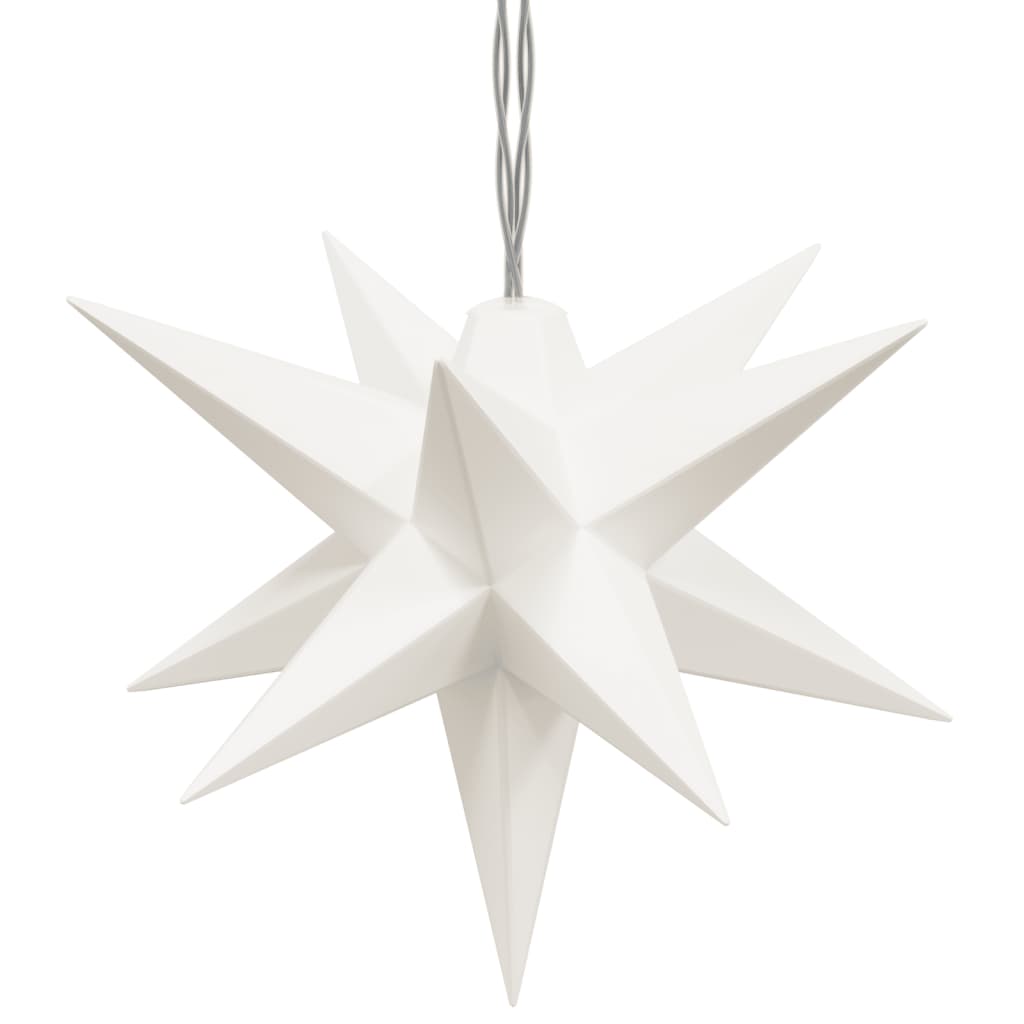Julelys med 10 LED hvit 10 cm