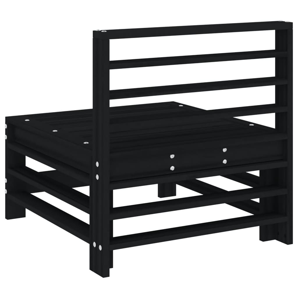 Hagemidtsofa svart heltre furu