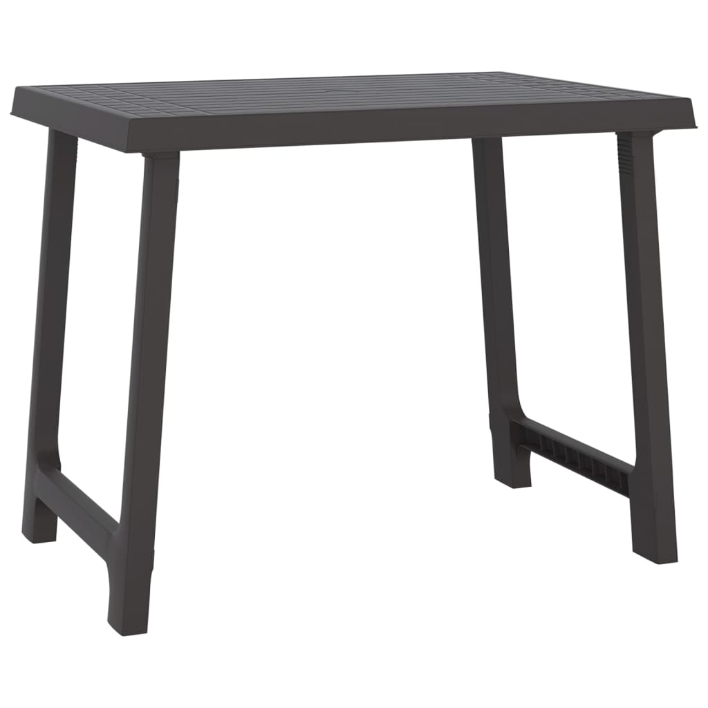 Campingbord antrasitt 79x56x64 cm PP tre-utseende