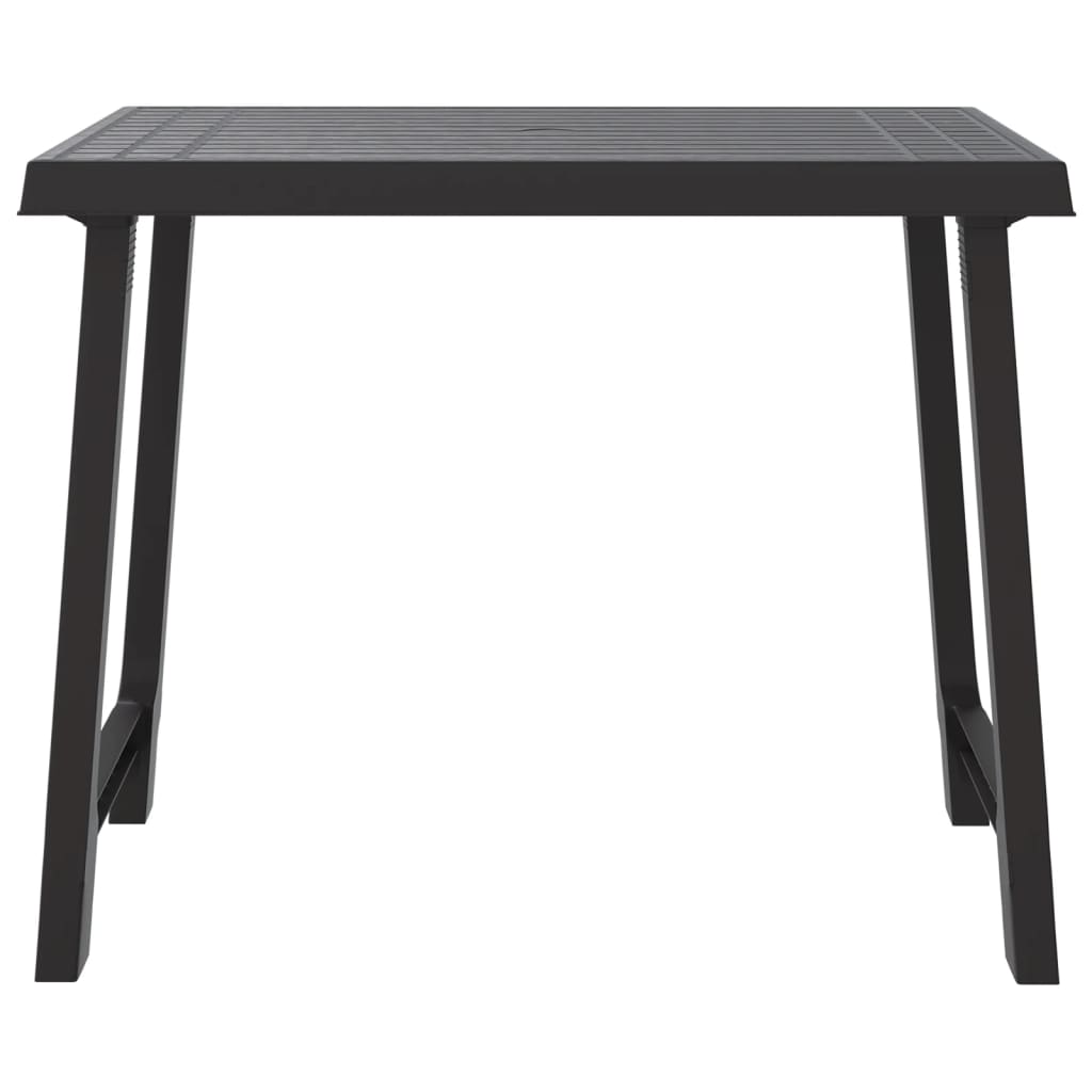 Campingbord antrasitt 79x56x64 cm PP tre-utseende