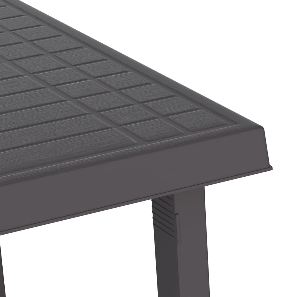 Campingbord antrasitt 79x56x64 cm PP tre-utseende