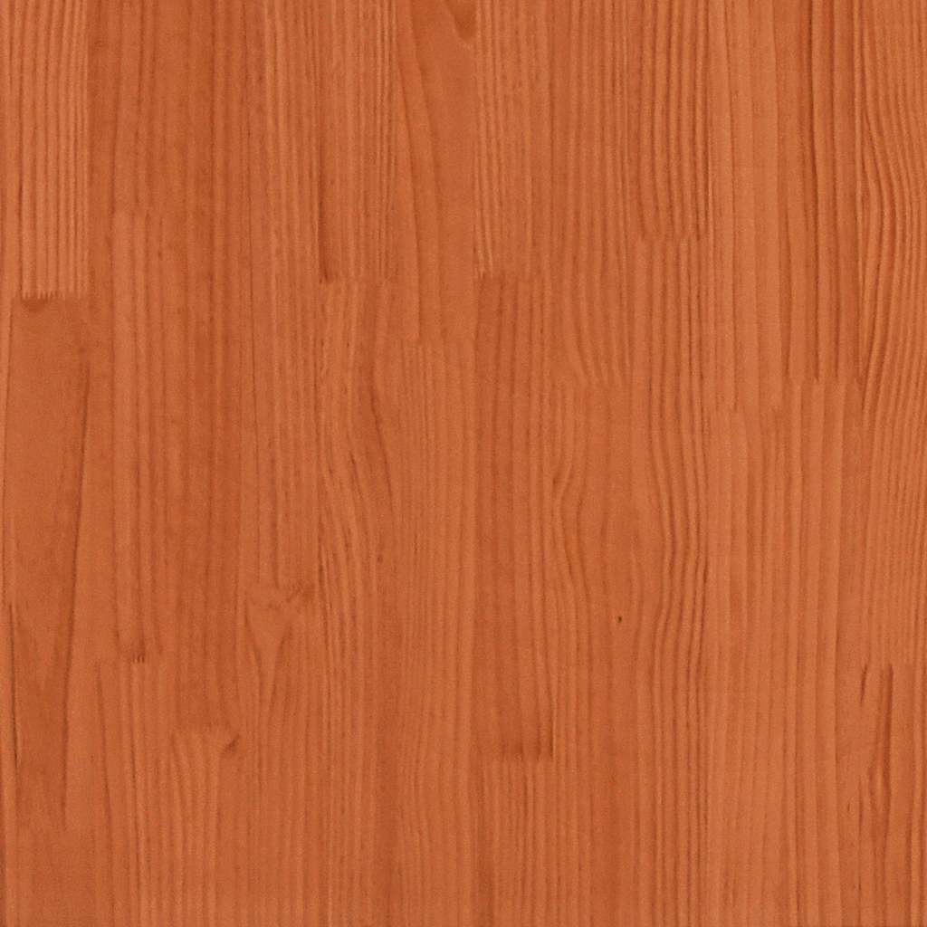 Hagesofaer for hjørne 2 stk voksbrun 70x70x67 cm heltre furu