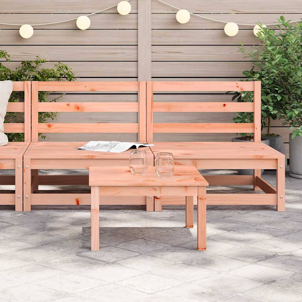 Hagesofaer uten armlener 2 stk 70x70x67 cm heltre douglasgran