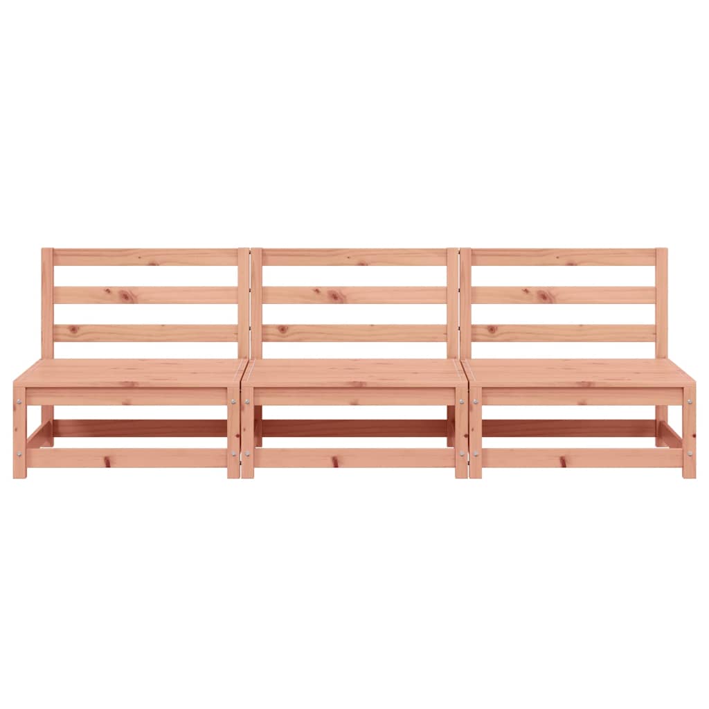 Hagesofaer for hjørne 3 stk 70x70x67 cm heltre douglasgran