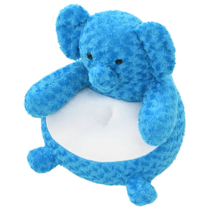 Lekeelefant i plysj blå