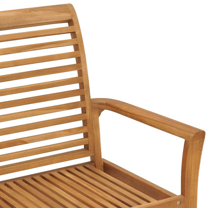 Hagebenk 112 cm heltre teak