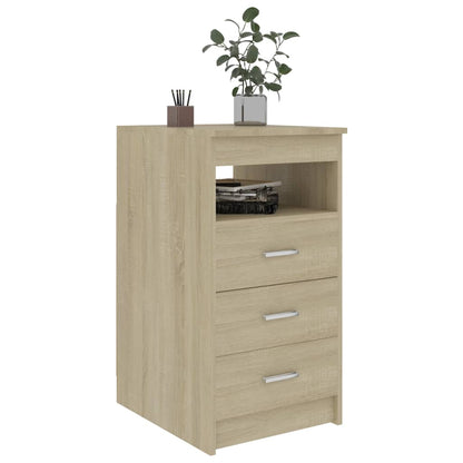 Kommode sonoma eik 40x50x76 cm konstruert tre
