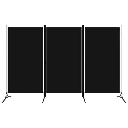 Romdeler 3 paneler svart 260x180 cm