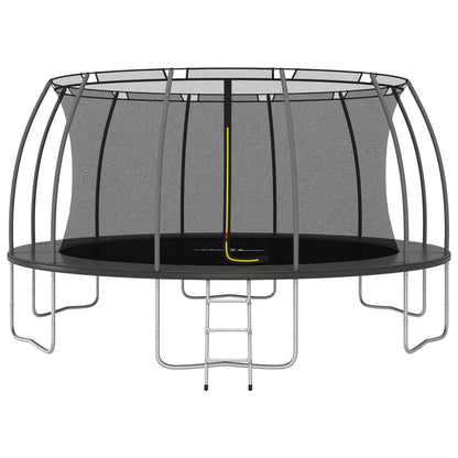 Trampolinesett rund 488x90 cm 150 kg