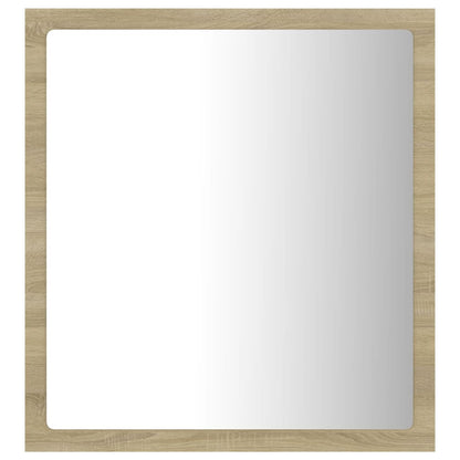 LED-badespeil sonoma eik 40x8,5x37 cm akryl