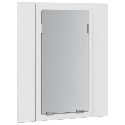 LED-speilskap til baderom hvit 40x12x45 cm akryl