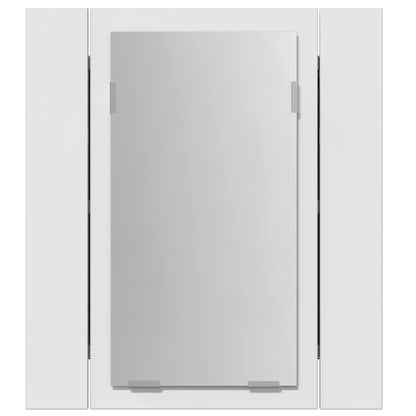 LED-speilskap til baderom hvit 40x12x45 cm akryl