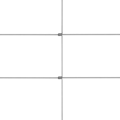 Hagegjerde galvanisert stål 50x1,25 m sølv