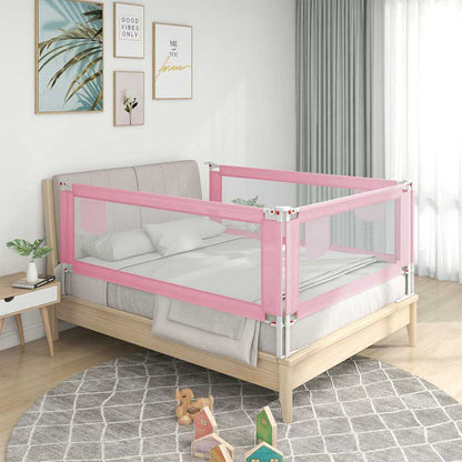 Sengehest småbarn rosa 100x25 cm stoff