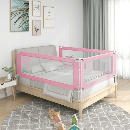 Sengehest småbarn rosa 150x25 cm stoff
