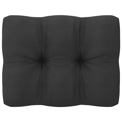 Hagesofa med puter 2 seter grå heltre furu