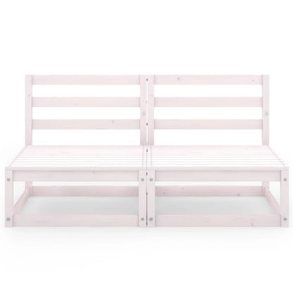 2-seters hagesofa hvit heltre furu