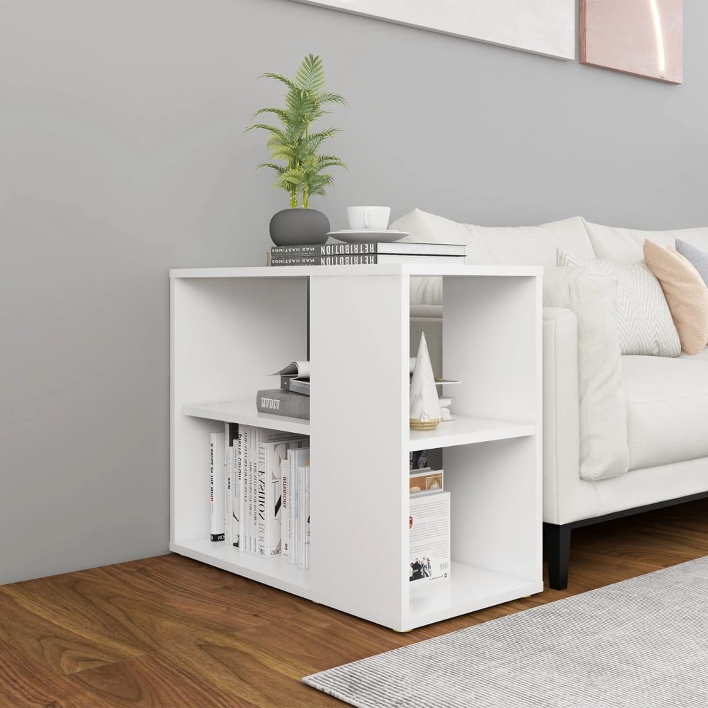 Sideskap hvit 60x30x50 cm konstruert tre