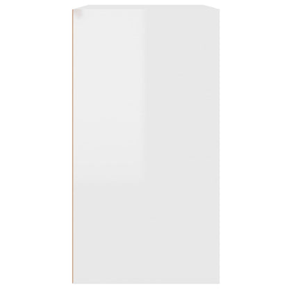 Sminkeskap høyglans hvit 80x40x75 cm konstruert tre