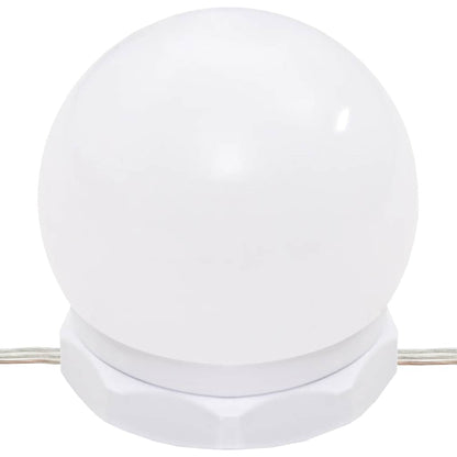 Speilskap med LED-lys, betonggrå, 90x31,5x62 cm