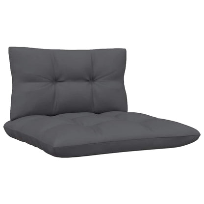 Hagesofa 2-seters med puter grå heltre furu