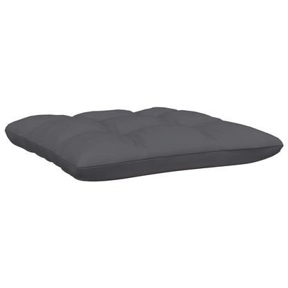Hagesofa med puter 2-seters svart heltre furu