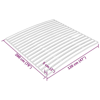 Spilebase med 17 lameller 120x200 cm