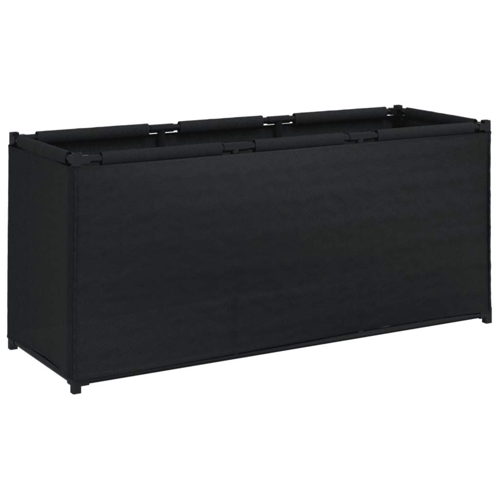 Svart putekasse, 105x34,5x45 cm