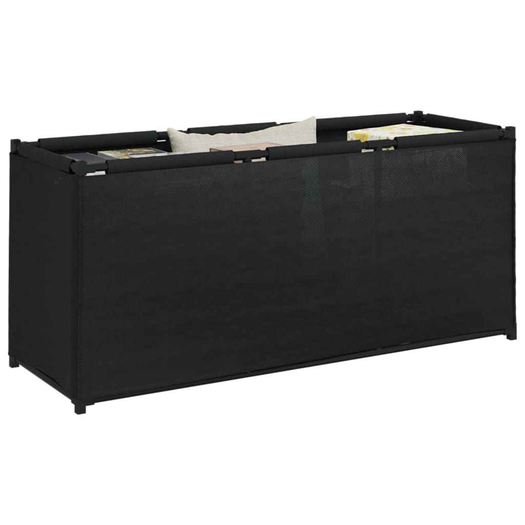 Svart putekasse, 105x34,5x45 cm