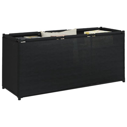 Svart putekasse, 105x34,5x45 cm
