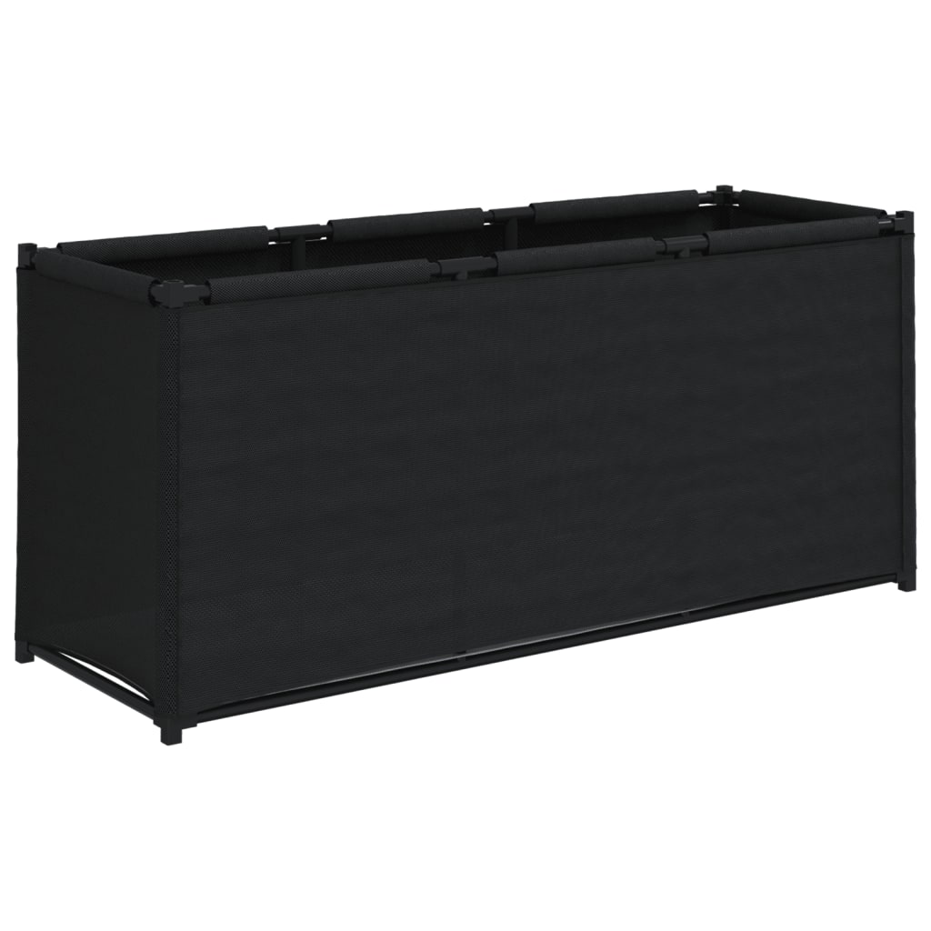 Svart putekasse, 105x34,5x45 cm