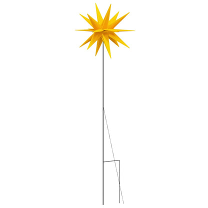 Julelys med bakkeplugg og LED foldbar gul 57 cm