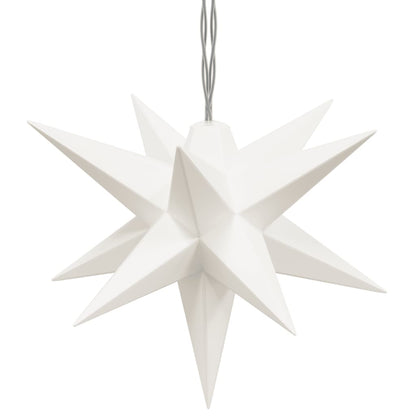 Julelys med 10 LED hvit 10 cm