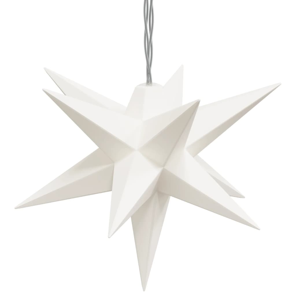 Julelys med 10 LED hvit 10 cm