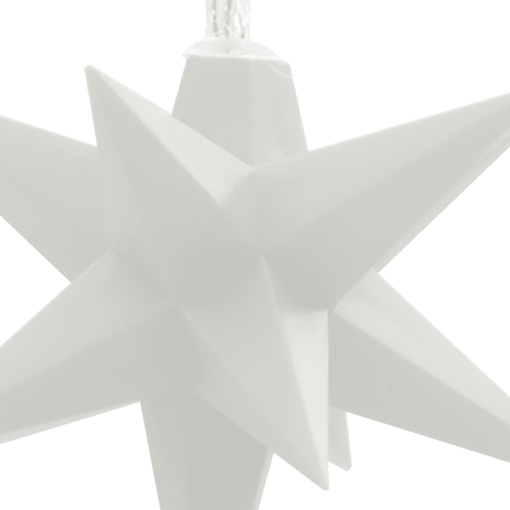 Julelys med 10 LED hvit 10 cm