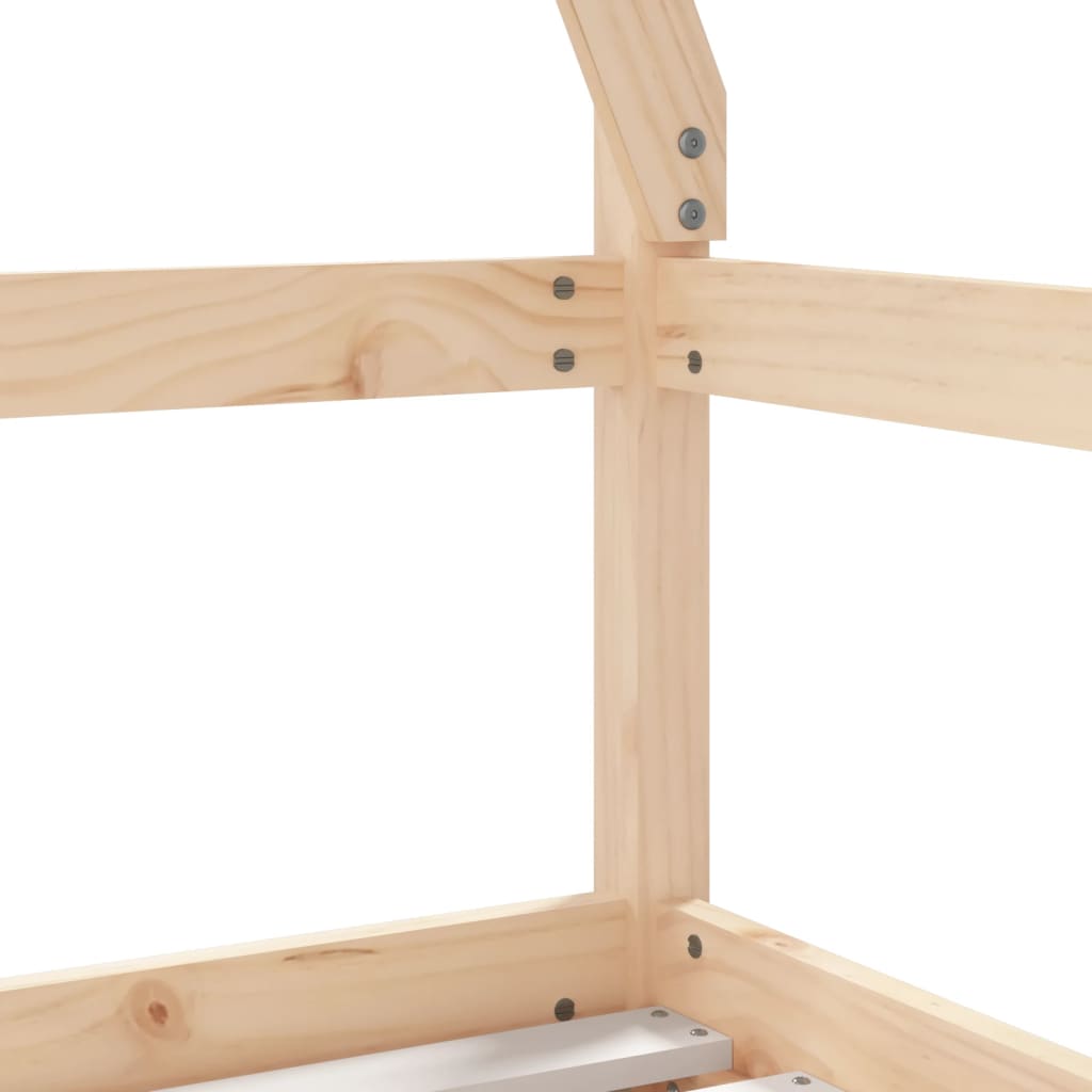 Barnesengeramme med skuffer 70x140 cm heltre furu