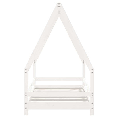 Barnesengeramme hvit 80x160 cm heltre furu