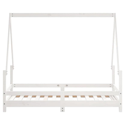 Barnesengeramme hvit 80x160 cm heltre furu