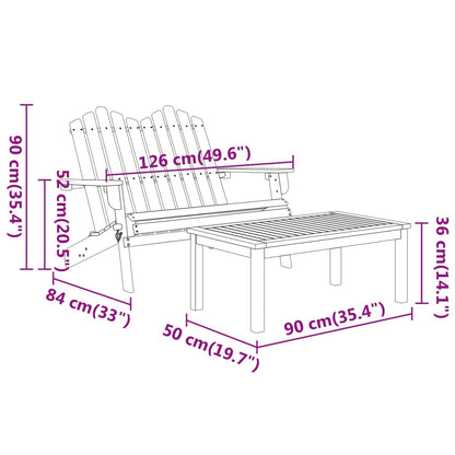 Flotte utemøbler med sofa og bord