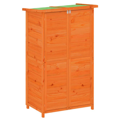 Hageredskapsbod brun 83x57x140 cm heltre furu